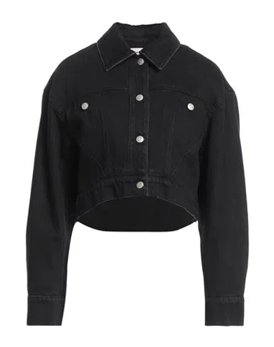 Alexander Mcqueen Denim Jacket In Black