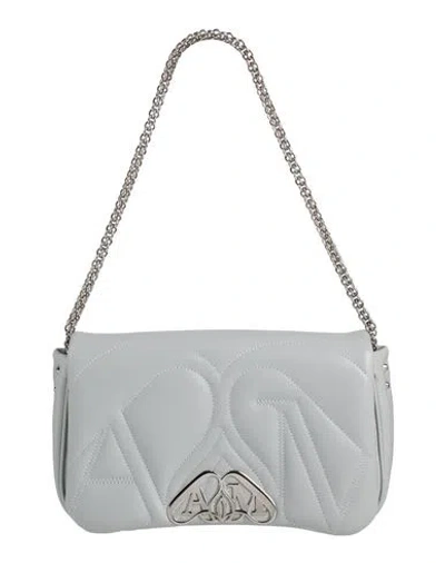 Alexander Mcqueen Women's Shoulder Bag Seal In Grey