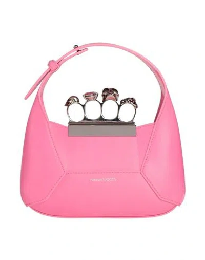 Alexander Mcqueen Woman Handbag Pink Size - Soft Leather