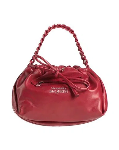 Alexander Mcqueen Woman Handbag Red Size - Leather In Brown