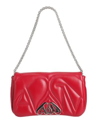 Alexander Mcqueen Woman Handbag Red Size - Leather In Red