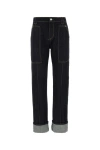 Alexander Mcqueen Dark Blue Denim Jeans In Blue