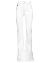 Alexander Mcqueen Logo Patch Flared Jeans In White