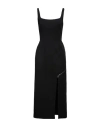 ALEXANDER MCQUEEN ALEXANDER MCQUEEN WOMAN MIDI DRESS BLACK SIZE 6 WOOL