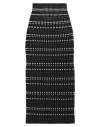 Alexander Mcqueen High-waisted Rib-knit Midi Skirt In Black