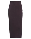 Alexander Mcqueen Woman Midi Skirt Dark Purple Size M Wool, Polyester