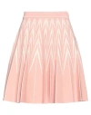 Alexander Mcqueen Woman Mini Skirt Pastel Pink Size M Viscose, Polyester, Polyamide, Elastane