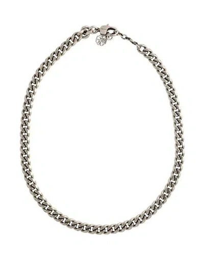 Alexander Mcqueen Woman Necklace Silver Size - Metal