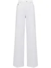 Alexander Mcqueen Logo-plaque Jeans In White