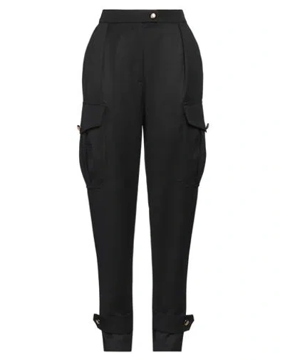 ALEXANDER MCQUEEN ALEXANDER MCQUEEN WOMAN PANTS BLACK SIZE 8 WOOL