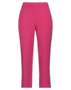 Alexander Mcqueen Woman Pants Fuchsia Size 8 Viscose, Acetate In Pink