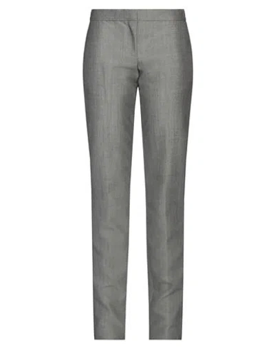 Alexander Mcqueen Woman Pants Grey Size 6 Wool, Silk In Gray