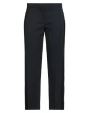 Alexander Mcqueen Navy Blue Wool Pants In Blue