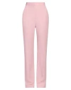 Alexander Mcqueen Mcqueen High Waist Leaf Crepe Narrow Bootcut Trousers In Pink
