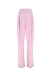 Alexander Mcqueen Double Pleat Wide Leg Trousers In Pink