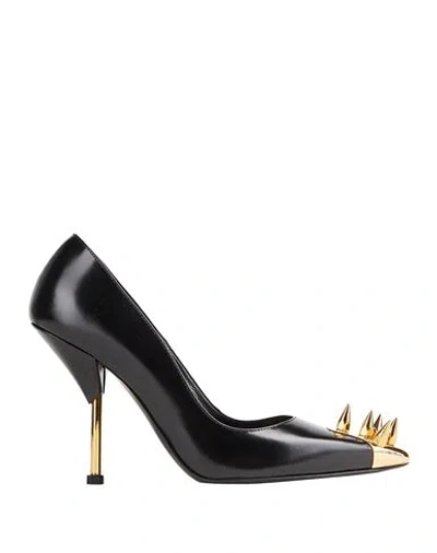 Alexander Mcqueen Woman Pumps Black Size 7 Leather