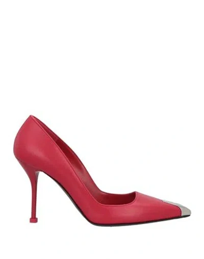 Alexander Mcqueen Woman Pumps Red Size 8 Calfskin