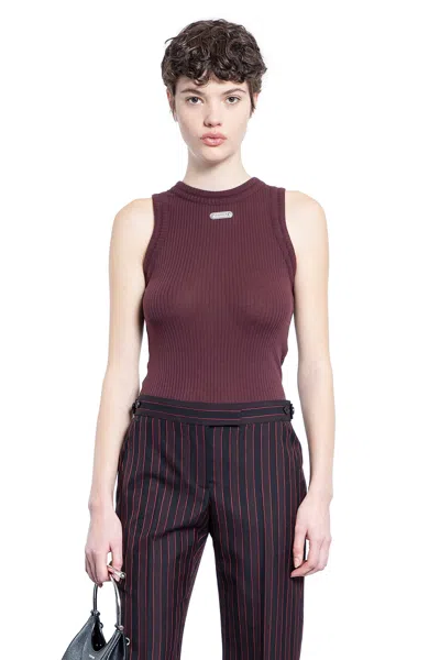 ALEXANDER MCQUEEN TOP MCQUEEN A COSTE IN COTONE