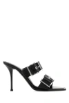 Alexander Mcqueen Alexander Mc Queen Punk Double Buckle Leather Sandals In Multicolor