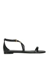 Alexander Mcqueen Ankle-strap Leather Sandals In Black