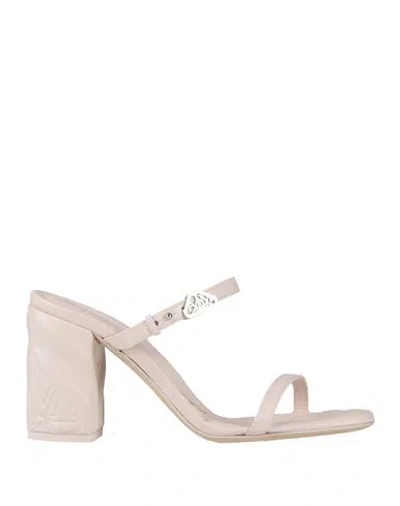 Alexander Mcqueen Woman Sandals Light Pink Size 7 Leather