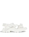 Alexander Mcqueen Tread Leather Sandal In Off White