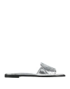 Alexander Mcqueen Sandali Seal In Silver