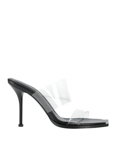 Alexander Mcqueen Woman Sandals Transparent Size 7 Plastic