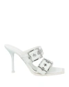 Alexander Mcqueen Woman Sandals White Size 8 Soft Leather