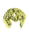 Alexander Mcqueen Woman Scarf Acid Green Size - Modal, Silk