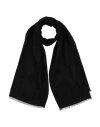 Alexander Mcqueen Woman Scarf Black Size - Wool, Silk