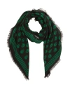Alexander Mcqueen Woman Scarf Green Size - Wool