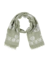 Alexander Mcqueen Woman Scarf Military Green Size - Modal, Silk