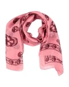 Alexander Mcqueen Woman Scarf Pastel Pink Size - Silk