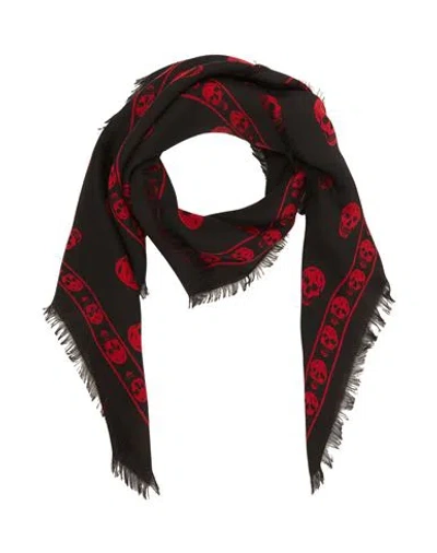 Alexander Mcqueen Woman Scarf Red Size - Wool In Red