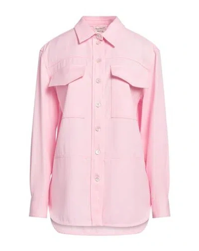 Alexander Mcqueen Woman Shirt Pink Size 10 Wool