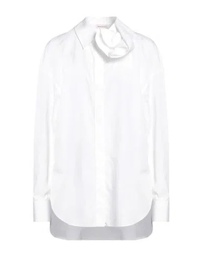 Alexander Mcqueen Woman Shirt White Size 6 Cotton