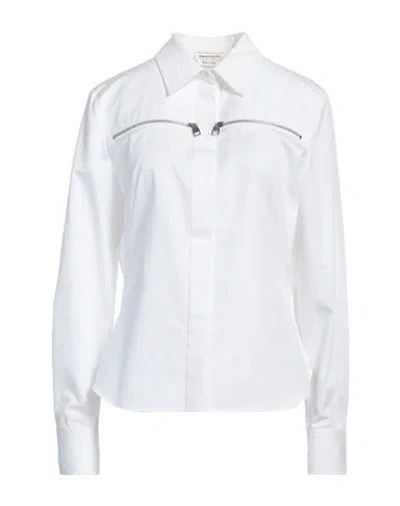 Alexander Mcqueen Woman Shirt White Size 6 Cotton