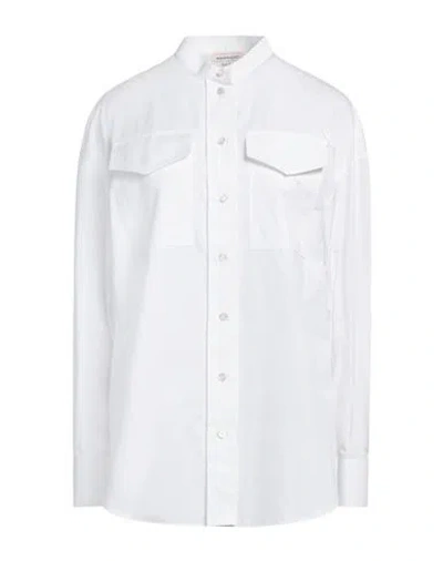 Alexander Mcqueen Woman Shirt White Size 8 Cotton