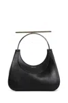 Alexander Mcqueen Metal Handle Leather Shoulder Bag