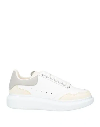 Alexander Mcqueen Woman Sneakers Beige Size 11 Leather
