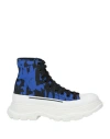 Alexander Mcqueen Woman Sneakers Bright Blue Size 11 Textile Fibers