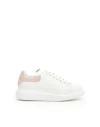 Alexander Mcqueen Crocodile-detail Leather Sneakers In White