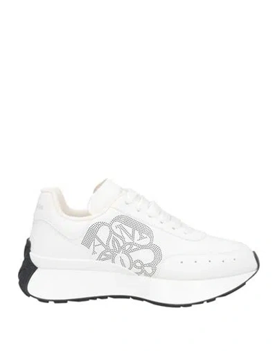 Alexander Mcqueen Woman Sneakers White Size 7 Leather