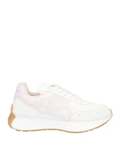 Alexander Mcqueen Woman Sneakers White Size 6 Leather