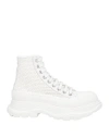 Alexander Mcqueen Tread Slick High-top Sneakers In White