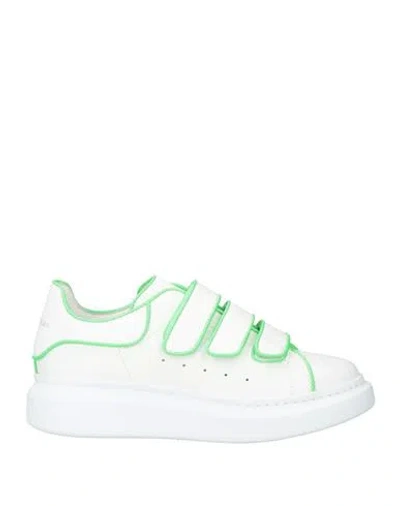 Alexander Mcqueen Woman Sneakers White Size 8 Leather
