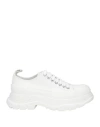 Alexander Mcqueen Woman Sneakers White Size 9.5 Textile Fibers