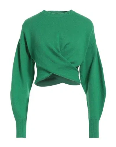 Alexander Mcqueen Woman Sweater Green Size Xs Wool, Cashmere In Green