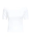 Alexander Mcqueen Off-shoulder T-shirt In Off White